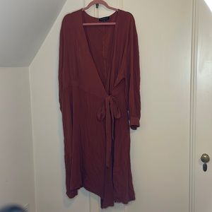 Wrap around Dress/ overcoat